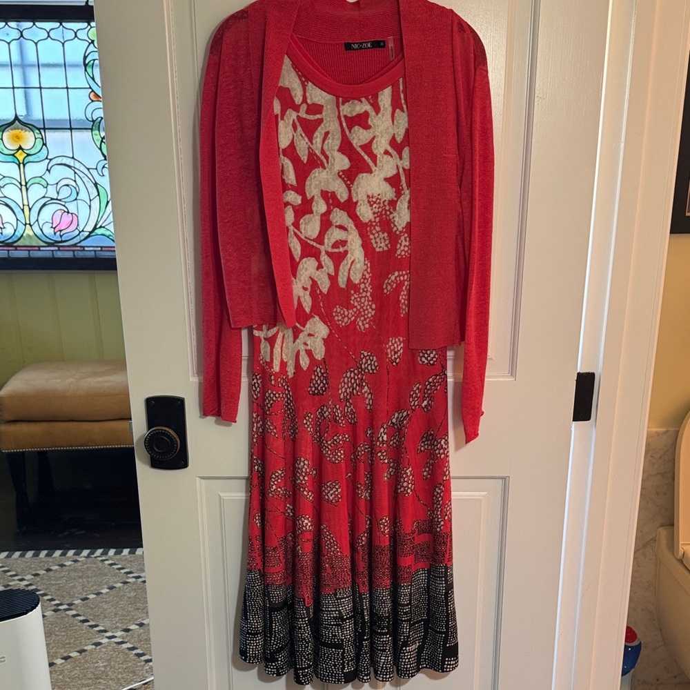 NIC+ZOE Dress *cardigan included*